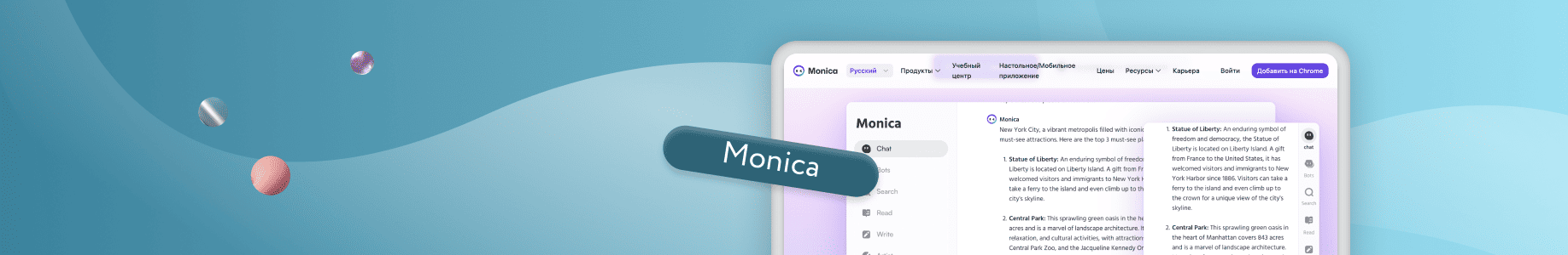 Программное обеспечение Monica